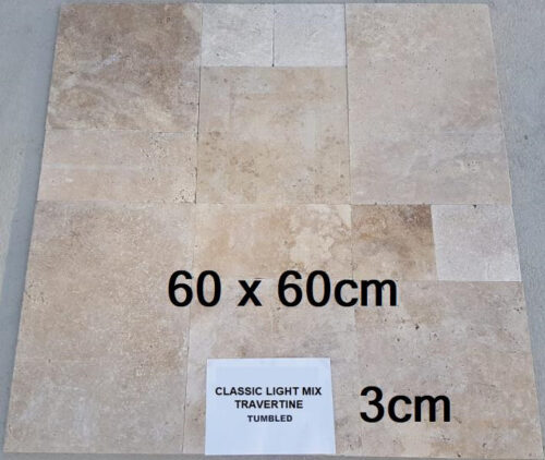 60x60x3cm travertin