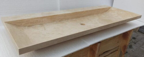 Grande vasque plate TRAVERTIN