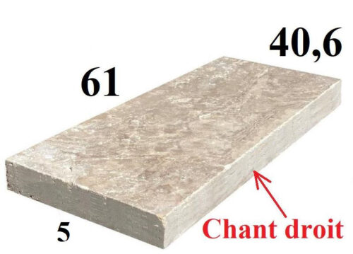 Margelle 5cm travertin
