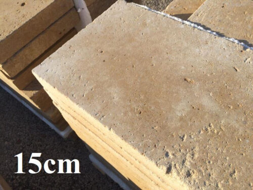 Margelle de bassin pierre ocre