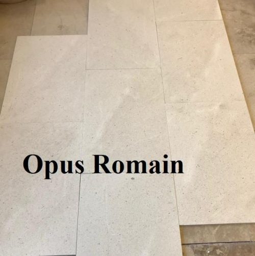 Opus Romain en pierre claire Many Doré