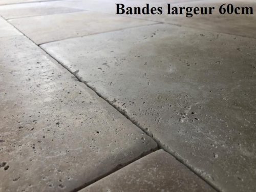 Travertin bombé patiné dalle ancienne