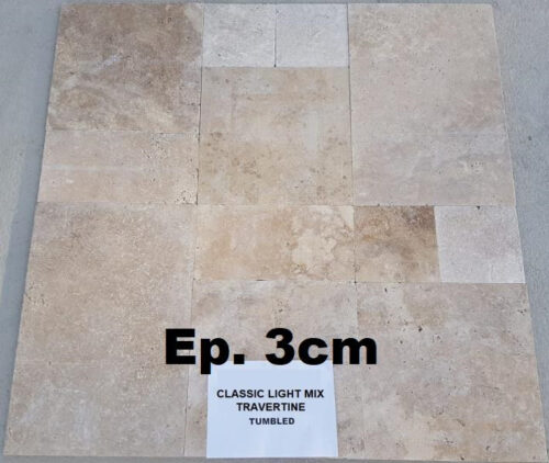 Travertin épaisseur 3cm