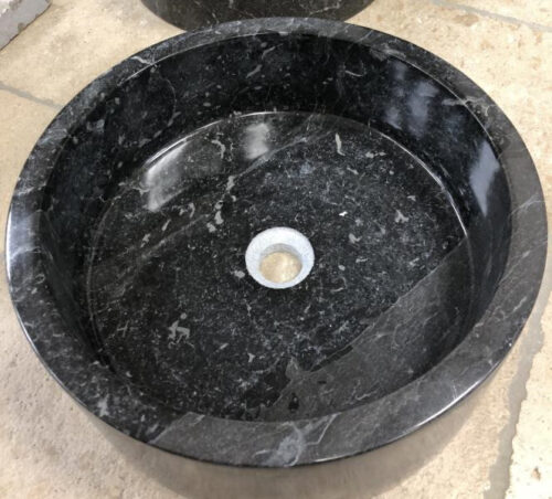 Vasque marbre noir poli