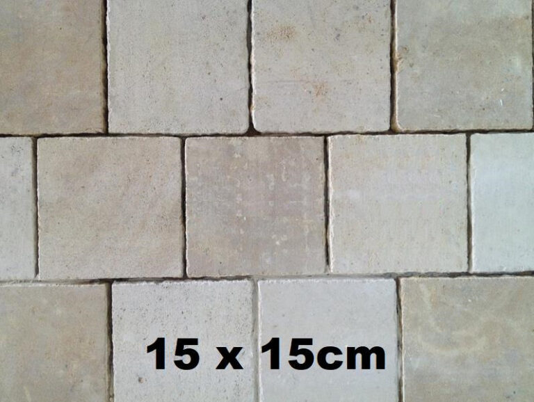 Pavé tomette 15x15cm, épaisseur 2cm Prix au m² FRANCEPIERRE