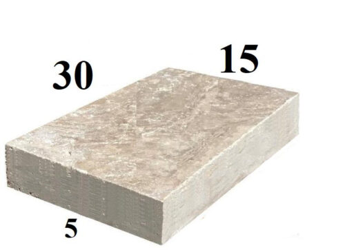 travertin ép. 15cm 30x15cm