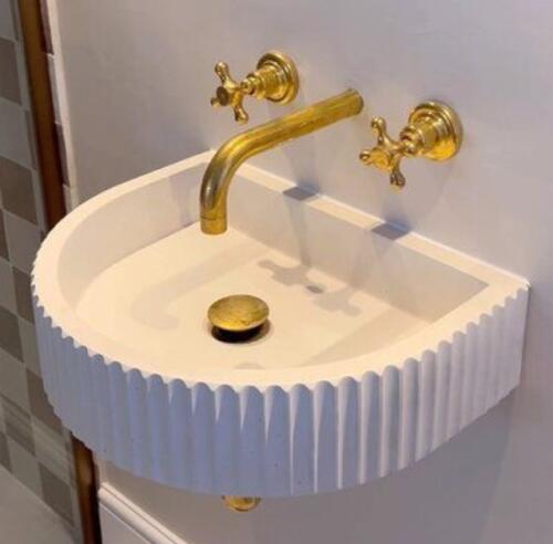 Vasque Demi-Lune cannelée