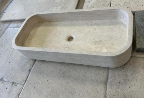 EVIER VASQUE TRAVERTIN RECTANGLE