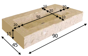 Vasque pierre Travertin 90