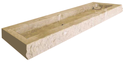 vasque pierre travertin épaisseur 10cm