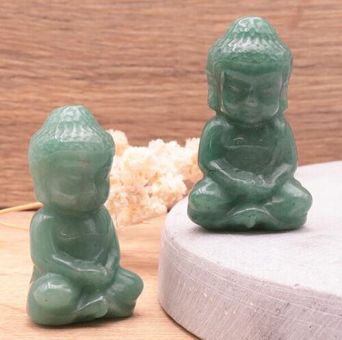 BOUDDHA INDIEN 50MM AVENTURINE VERTE A