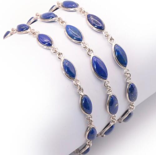 BRACELET ARGENT 925 LAPIS LAZULI AA+ MODÈLE 2 N°0044 (1 PIÈCE) 7,20G