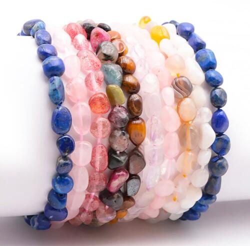 BRACELET PIERRES ROULÉES MIXTE A