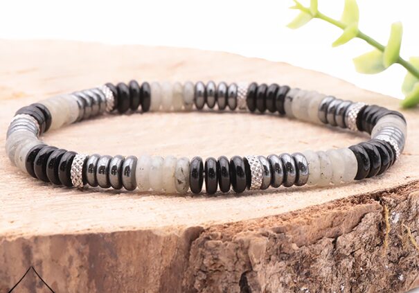 BRACELET SKARN ONYX, LABRADORITE A