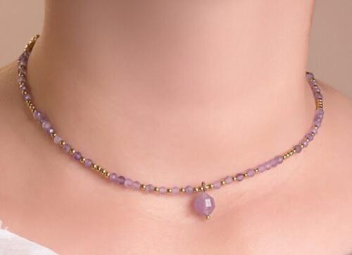 COLLIER AURÉLA DORÉ AMÉTHYSTE A