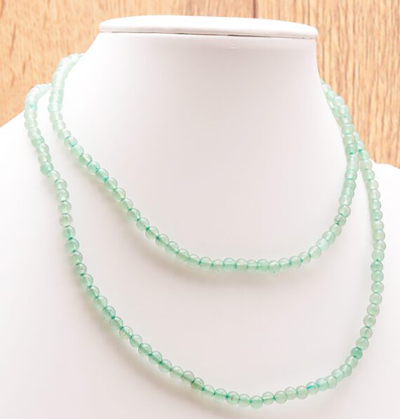 COLLIER BOULE 04MM AVENTURINE VERTE A