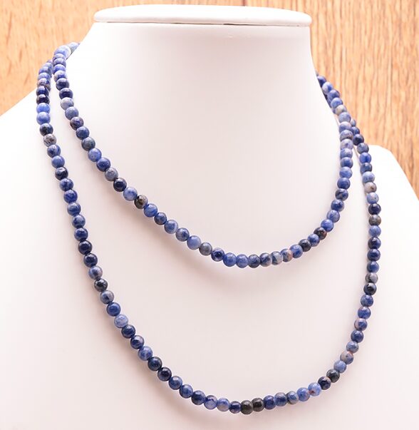 COLLIER BOULE 04MM SODALITE A