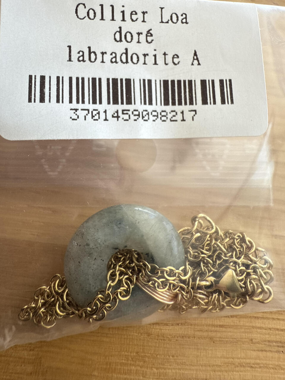 Collier Loa Doré Labradorite A