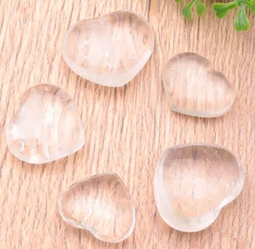 GALET COEUR 25 À 35MM CRISTAL DE ROCHE A