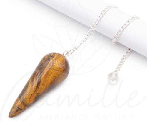 PENDULE CONIQUE OEIL DE TIGRE AFRIQUE DU SUD A