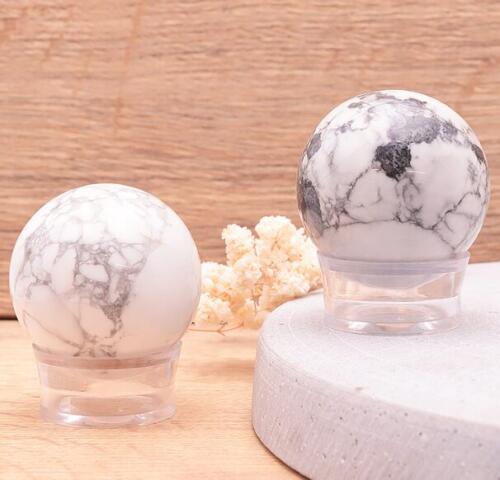 SPHÈRE 40MM HOWLITE BLANCHE A (1 PIÈCE)