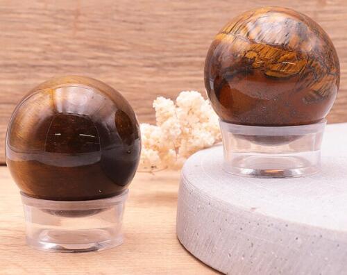 SPHÈRE 40MM OEIL DE TIGRE A (1 PIÈCE)