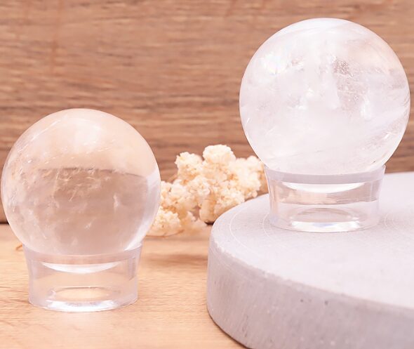 SPHÈRE CRISTAL DE ROCHE AA 40 À 50 MM (1 PIÈCE)