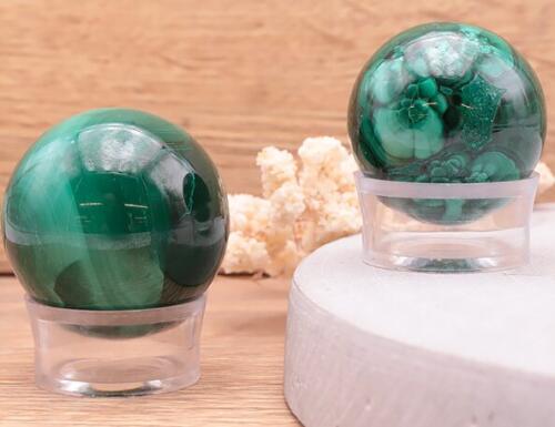 SPHÈRE MALACHITE AAA 30 À 40MM (1 PIÈCE)