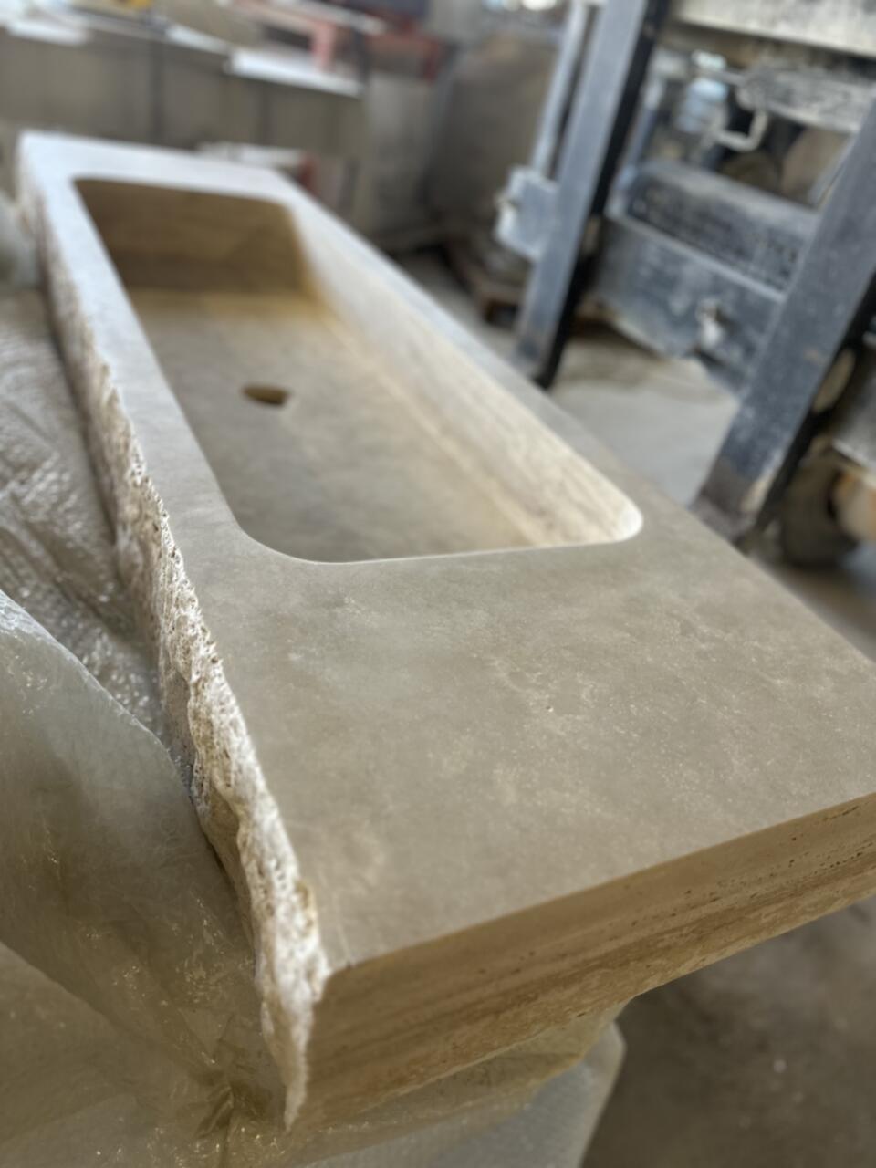 Vasque Manhattan Travertin pierre naturelle