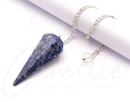 PENDULE HEXAGONAL LAPIS LAZULI AB