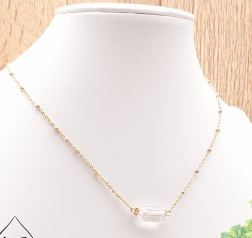 COLLIER CLÉA DORÉ CRISTAL DE ROCHE A