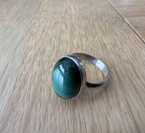 Bague réglable Malachite
