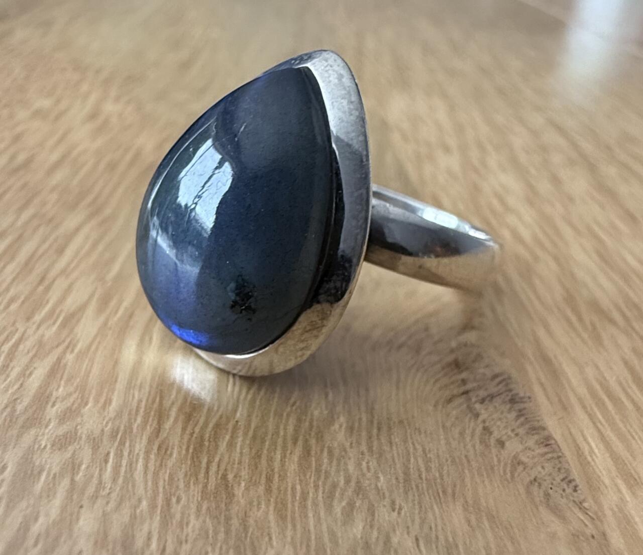 Bague FB en argent 925 & Labradorite