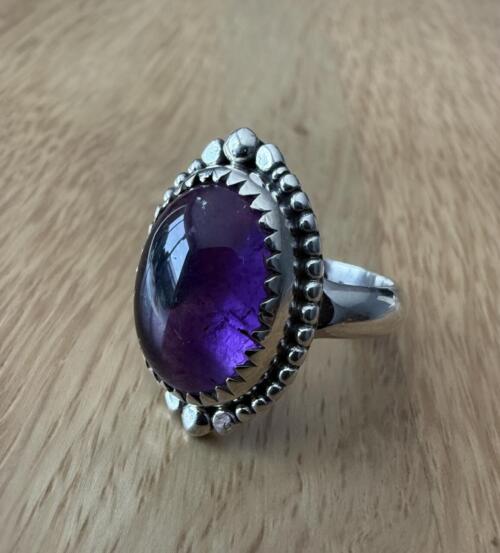 Bague réglable Améthyste modèle aléatoire