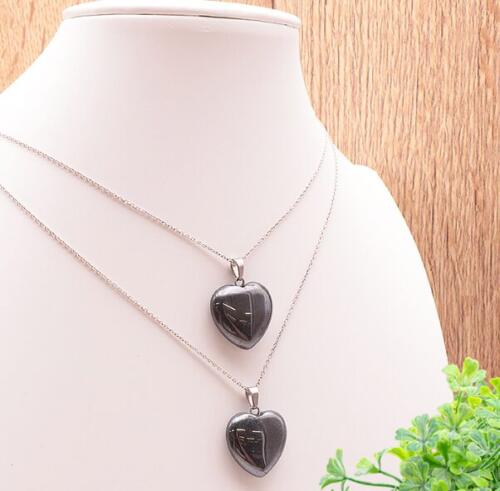 PENDENTIF COEUR 20MM HÉMATITE A
