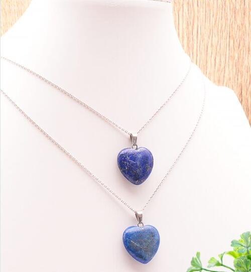 PENDENTIF COEUR 20MM LAPIS LAZULI A