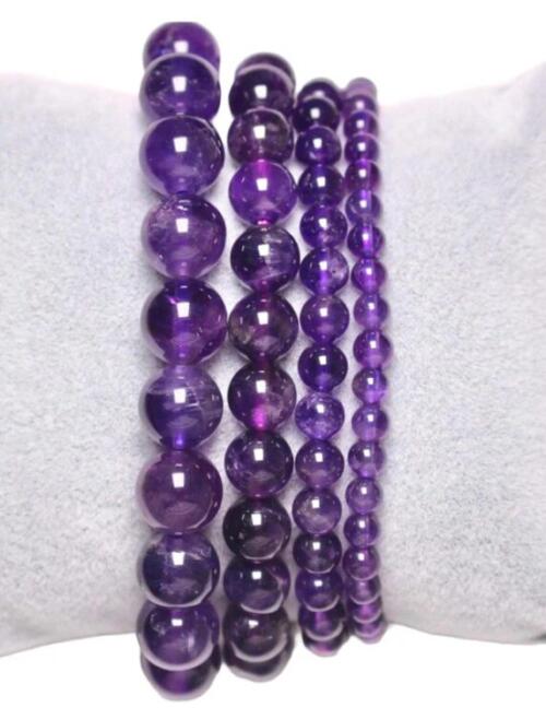 Bracelet Améthyste A+ 8mm