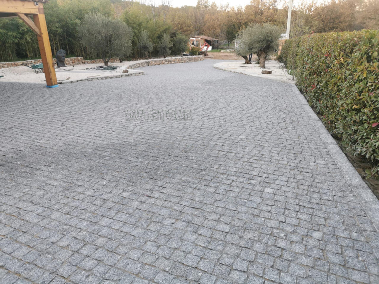 Pavé granit gris clair DVT 10x10x5cm éclatée/rustique emballé dans Big Bag – Image 7