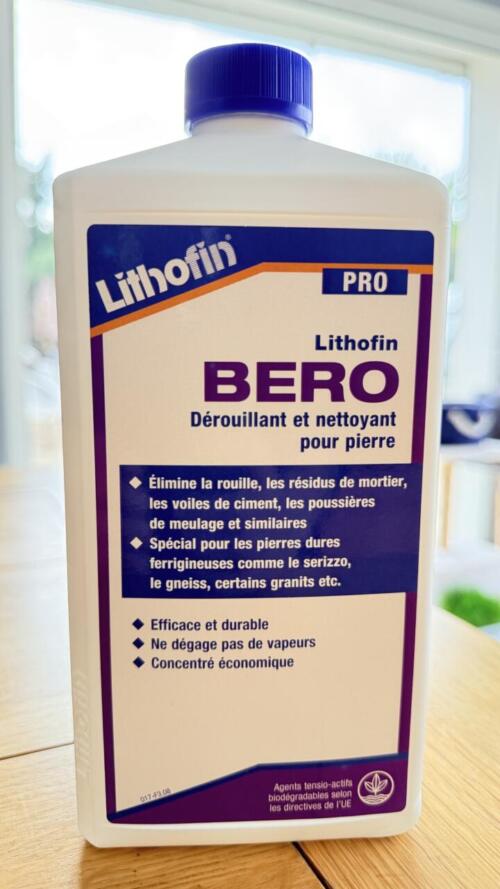 BERO Dérouillant et nettoyant acide pour pierre