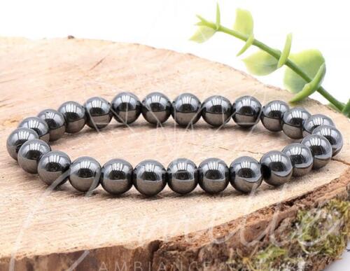BRACELET BOULE 08MM HÉMATITE A